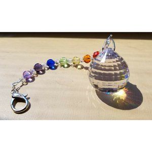 Crystal Suncatcher Prism 40mm Ab Rainbow Beads